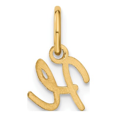 10K Yellow Gold Letter H Charm – view 4