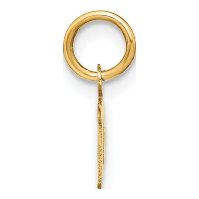 10K Yellow Gold Letter M Charm – view 3