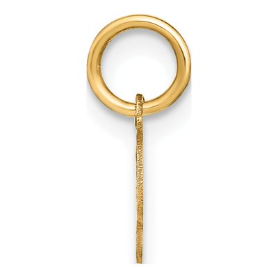 10K Yellow Gold Initial S Script Charm Pendant – view 3
