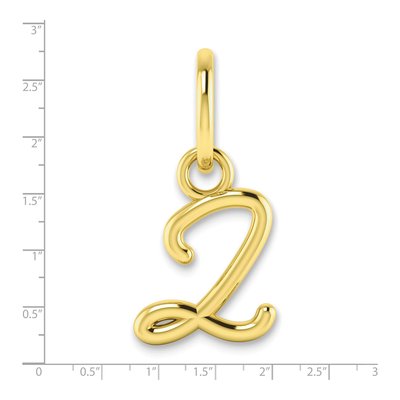 10K Yellow Gold Letter Z Charm – view 2