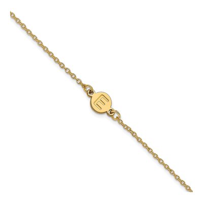 10K Yellow Gold Personalized Bubble Letter Bracelet