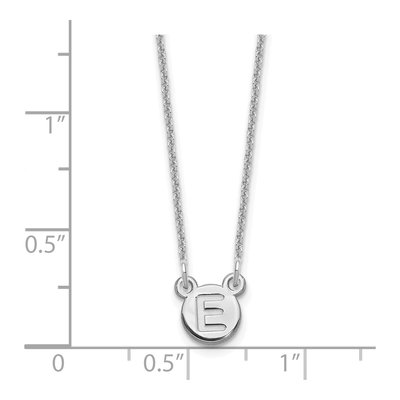 10K White Gold Personalized Initial Bubble Necklace – view 3