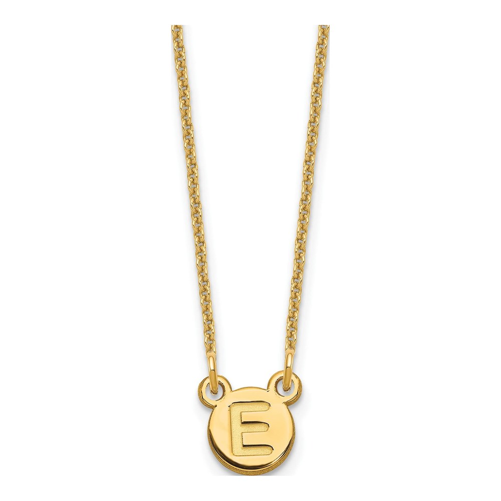 10K Yellow Gold Personalized Letter Bubble Necklace
