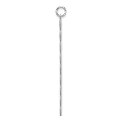 10K White Gold 9-Letter Bubble Name Pendant – view 2