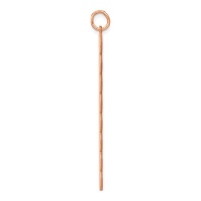 10K Rose Gold 8-Letter Bubble Pendant – view 2