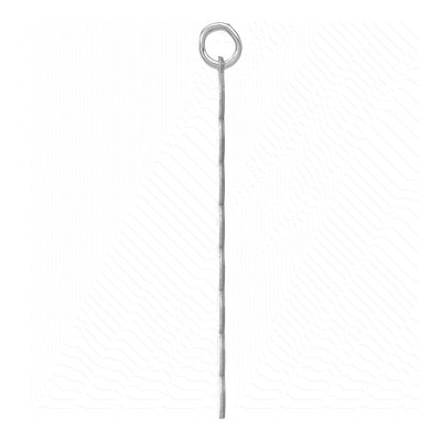10K White Gold 8-Letter Bubble Pendant – view 2