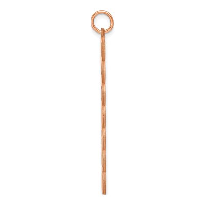 10K Rose Gold 7-Letter Bubble Pendant – view 2