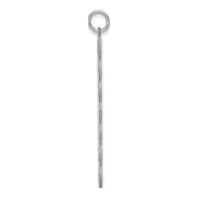 10K White Gold 7-Letter Bubble Pendant – view 2