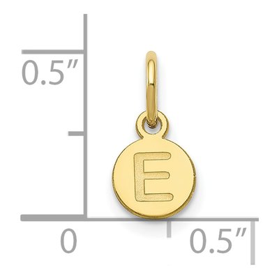 10K Yellow Gold Letter Bubble Pendant – view 2