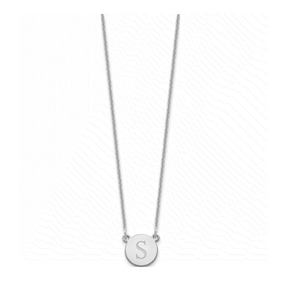 10K White Gold Personalized Initial Necklace – view 2