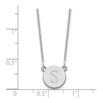 10K White Gold Personalized Initial Necklace – view 3