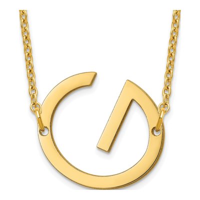 10K Yellow Gold Letter G Necklace