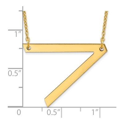 10K Yellow Gold Letter V Necklace – view 3