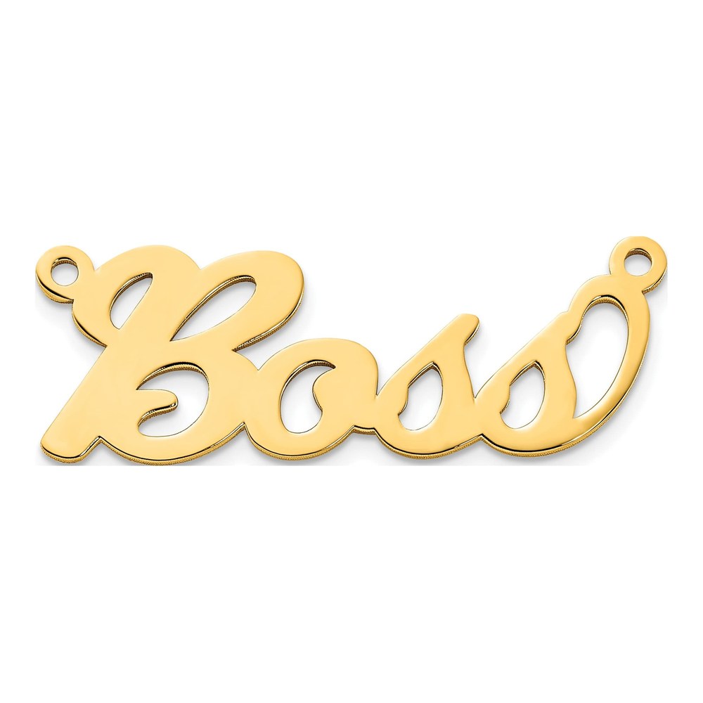 10K Rose Gold Name Plate