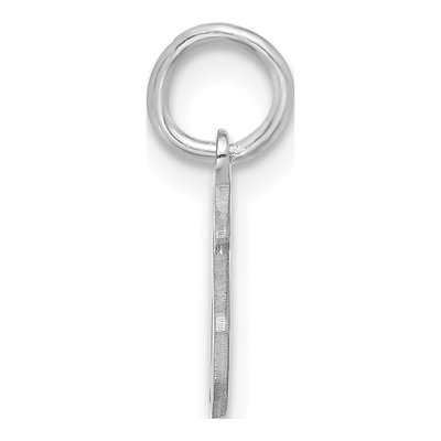 10K White Gold Initial Charm – view 5