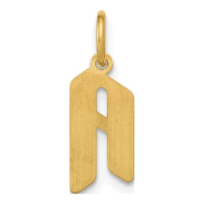 10K Yellow Gold Initial Charm – view 3