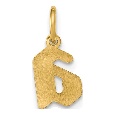 10K Yellow Gold Initial Charm – view 6