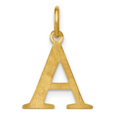 10K Yellow Gold Initial Charm – view 3