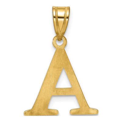 10K Yellow Gold Initial Pendant – view 3