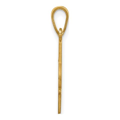 10K Yellow Gold Personalized Name Number Pendant – view 2
