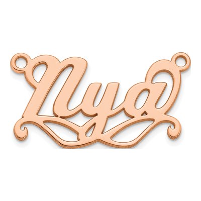 10K Rose Gold Personalized Sunglass Name Pendant – view 2