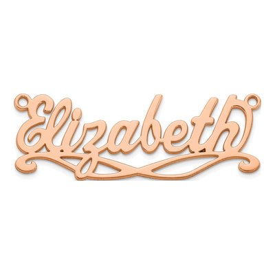 10K Rose Gold Personalized Sunglass Name Pendant – view 3