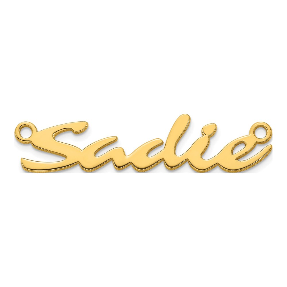 10K Yellow Gold Name Plate