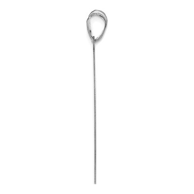 10K White Gold Circle Monogram Pendant – view 2