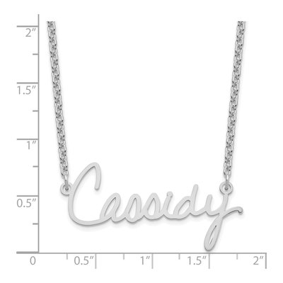10K White Gold Signature Necklace – view 3