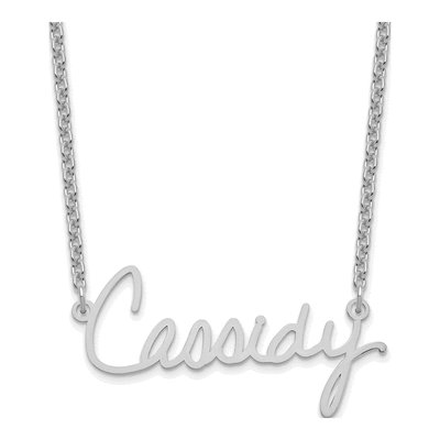 10K White Gold Signature Necklace