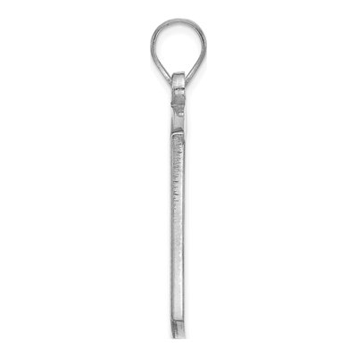 10K White Gold Personalized Monogram Pendant – view 2