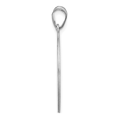 10K White Gold Personalized Monogram Pendant – view 5