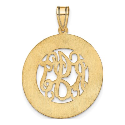 10K Yellow Gold Personalized Family Monogram Pendant – view 7