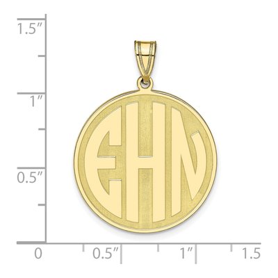 10K Yellow Gold Monogram Letter Pendant – view 2