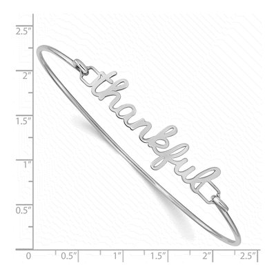 10K White Gold Personalized Name Plate Bangle Bracelet – view 7