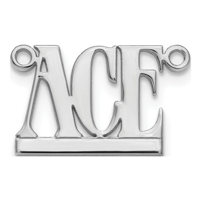 10K White Gold Personalized Name Plate Pendant – view 2