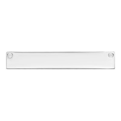 10K White Gold Small Blank Bar Finding