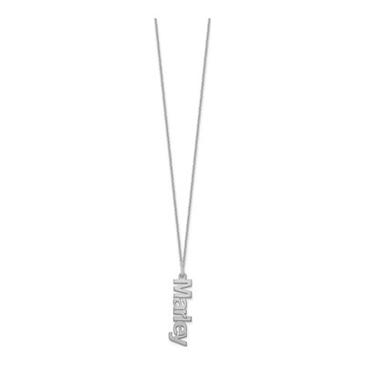 10K White Gold Personalized Name Necklace – view 2