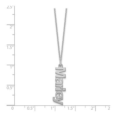 10K White Gold Personalized Name Necklace – view 3