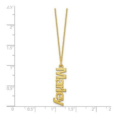 10K Yellow Gold Personalized Name Necklace – view 3