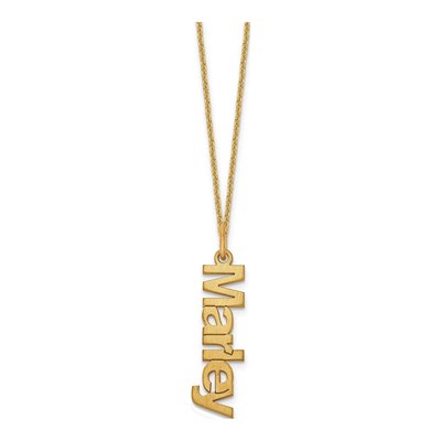 10K Yellow Gold Personalized Name Necklace
