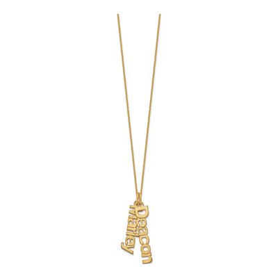 10K Yellow Gold Personalized 2-Name Necklace – view 2
