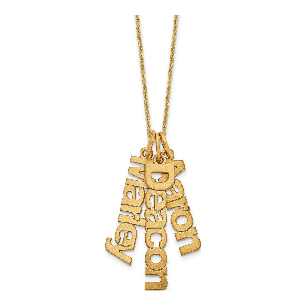 10K Yellow Gold 3-Name Necklace