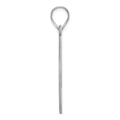 10K White Gold I Love You to Moon Back Pendant – view 2