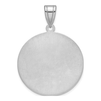 10K White Gold I Love You to Moon Back Pendant – view 4