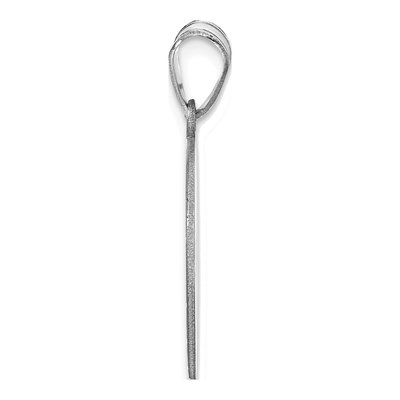 10K White Gold Personalized Volleyball Pendant – view 2