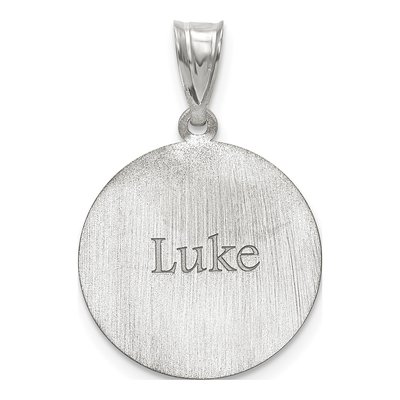 10K White Gold Personalized Soccer Pendant – view 2