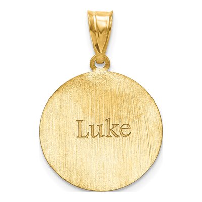 10K Yellow Gold Personalized Soccer Pendant – view 2