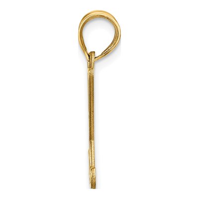 10K Yellow Gold Personalized Hockey Pendant – view 2