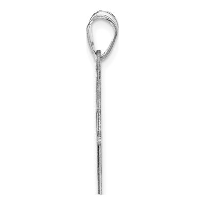 10K White Gold Personalized Ice Skate Pendant – view 2
